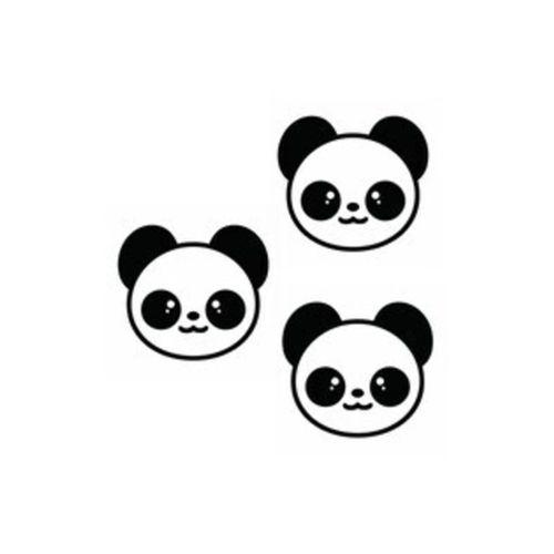 Sevimli Panda Oto Sticker 3 Parça