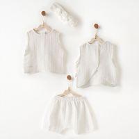 Andywawa Andywawa AC26643 Baby Chic 3lü Takım Ekru