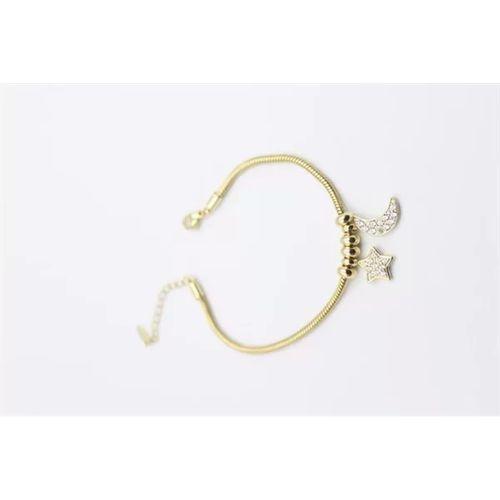 Ay Yıldız Charm Bileklik - Altın