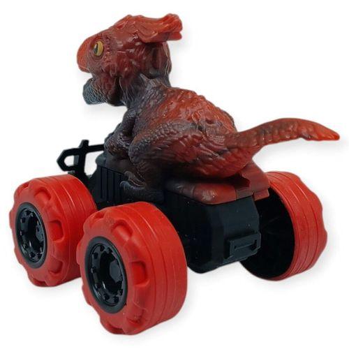 Sürtmeli Dinazor Arabalar 12 cm - H-20 - Kırmızı Parasaurolophus