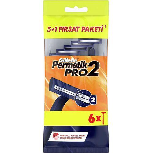 Gillette Permatik Pro 2 Tıraş Bıçağı 6'lı