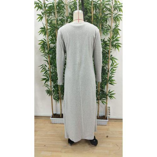 Kadın Yuvarlak Yaka Askılı Krop Bluz Yüksek Bel Tayt Ve Uzun Hırka şardonlu Kaşkorse üçlü Takım