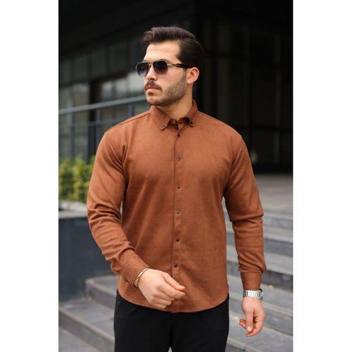 Erkek Uzun Kollu Süet Gömlek