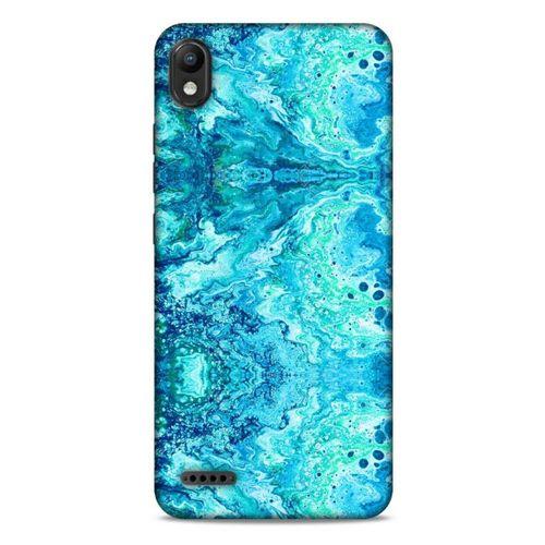 Mermer Desenli (36) Tema Glitter Kılıf Deniz Mavisi LG K20 2019 Kılıf