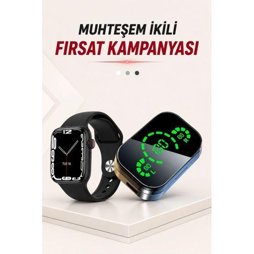 Dokunmatik Akıllı Saat Yeni Nesil Kulaklık Kampanyası Anc Özelliği Yüksek Ses Kaliteli