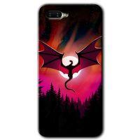 Oppo Rx 17 Neo HD Baskılı Kılıf + 9D Tam Ekran Koruyucu - Dragon Night