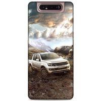 Lopard Samsung Galaxy A80 Uyumlu Kılıf PickUpX (38) Neo Hybrid Kılıf Gri Amarok