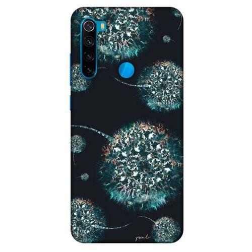 Y.Liva-2021 Özel Seri Siyah Soyut-129 Xiaomi Redmi Note 8 Kılıf Silikon Kapak