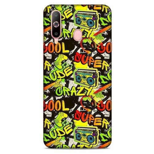 Graffitix (28) Desenli Silikon Kapak Samsung Galaxy A60 Kılıf