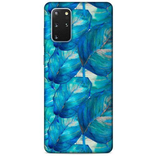 Samsung Galaxy S20 Plus Uyumlu Kılıf Mavi Delisi (47) Crystal Flex Kılıf Yaprak
