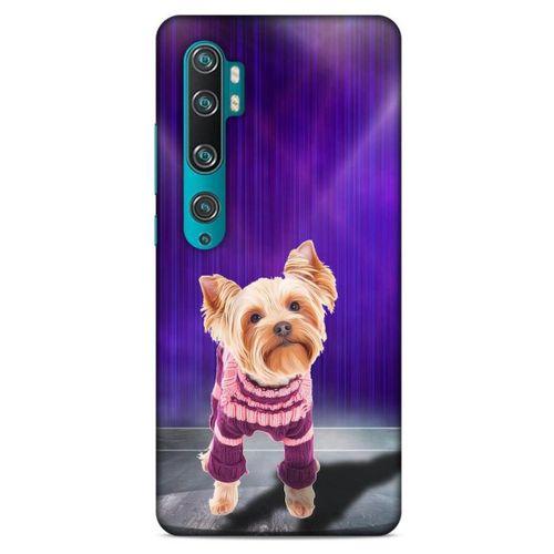 Xiaomi Mi Note 10 Kılıf Köpek Kıyafetleri (13) Silikon Kap Yorkshire Terrier Kazak