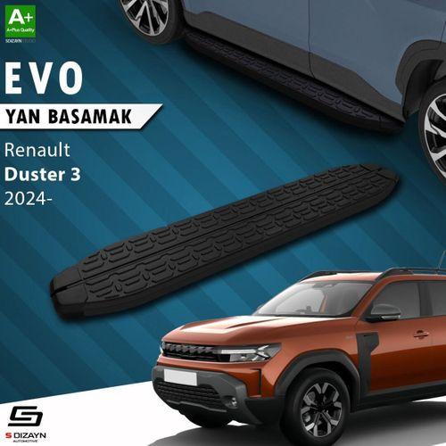 S-Dizayn Renault Duster 3 Evo Siyah Yan Basamak 183 Cm 2024 Üzeri A+ Kalite