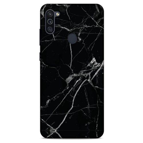 Mermer Desenli (17) Tema Tasarım Kılıf Siyah Samsung Galaxy M11 Kılıf