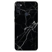 Mermer Desenli (17) Tema Tasarım Kılıf Siyah Samsung Galaxy M11 Kılıf