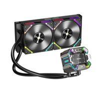 1ST PLAYER X STARSHIP 240MM SİYAH ARGB IPS 2.4" DİJİTAL EKRANLI AM5,AM4 / LGA1851, LG 1700 PREMIUM İŞLEMCİ SIVI SOĞUTUCU