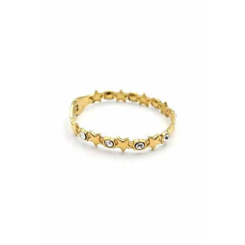 Taşlı Yıldız Bilezik - Altın