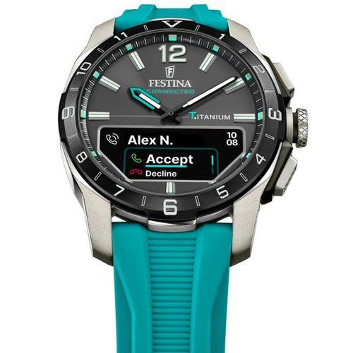 Festina F23000/5 Connected D Black Quartz Silikon Mavi 44 mm Erkek Kol Saati