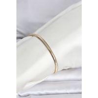 CM 14K Gold Renk Yassı Yılan Zincir Model Kadın Bileklik