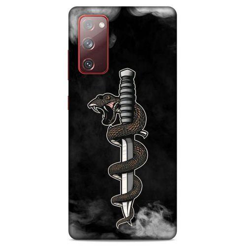 Lopard Samsung Galaxy S20 Fe Uyumlu Kılıf Tattoo's (11) Tam Koruma Yılan Dövmesi