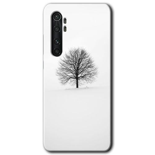 Xiaomi Mi Note 10 Lite Kılıf HD Desen Baskılı Arka Kapak + Temperli Cam - Alone Tree