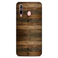 Lopard Samsung Galaxy A60 Uyumlu Kılıf Wood'X (19) Kılıfları Baskılı