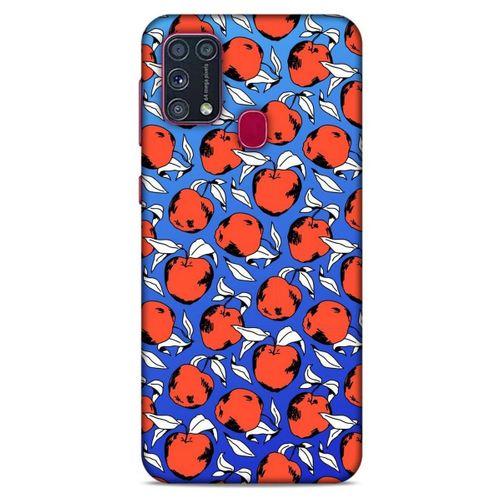 Frutix Elma 04 Samsung Galaxy M31 Kılıf Desenli Silikon