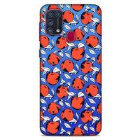 Frutix Elma 04 Samsung Galaxy M31 Kılıf Desenli Silikon
