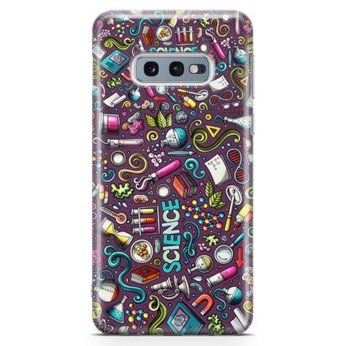 Samsung Galaxy S10e Kılıf Bilim İçin Doodle Arka Kapak Koruma Desenli Full Koruyucu