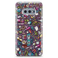 Samsung Galaxy S10e Kılıf Bilim İçin Doodle Arka Kapak Koruma Desenli Full Koruyucu