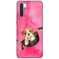 Oppo A91 Kılıf Köpek Kıyafetleri (2) Kabı French Bulldog Çanta