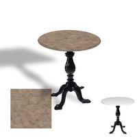 Dockers Çipa 1001 Döküm Ayak Yuvarlak Masa Çap 60cm - (Werzalit, Wermodin ve Allzalit Tabla) - Edgy Wood