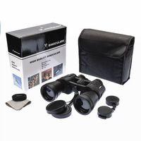 20×50 – Geniş Ön Mercekli – 1000m/56m El Dürbünü – Siyah