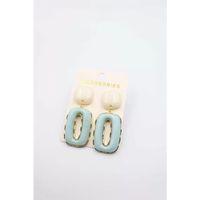 Taşlı Küpe - Turkuaz