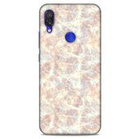 Mermer Desenli (43) Tema Thin Fit Kılıf Fildişi Xiaomi Redmi Note 7 Kılıf