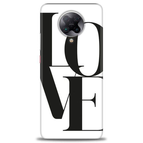 Xiaomi Redmi K30 Pro Kılıf HD Baskılı Kılıf - Love + Tam Ekran Koruyucu