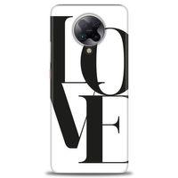Xiaomi Redmi K30 Pro Kılıf HD Baskılı Kılıf - Love + Tam Ekran Koruyucu