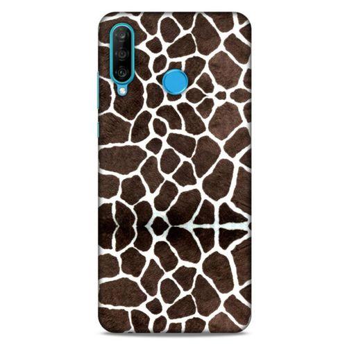 Animax Zürafa Deri Huawei P30 Lite Kılıf Desenli Silikon