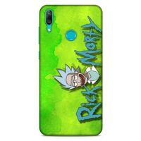 Huawei Y7 Prime 2019 Uyumlu Kılıf Rick And Morty (12) Koruyucu Silikon Space Cruiser / Car