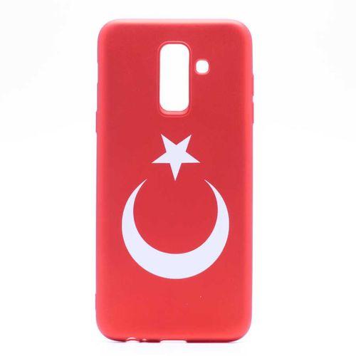 Galaxy A6 Plus 2018 Kılıf Zore Bayrak Silikon