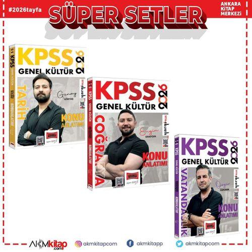 Yargı 2026 KPSS Tarih Coğrafya ve Vatandaşlık Konu Seti 3 Kitap