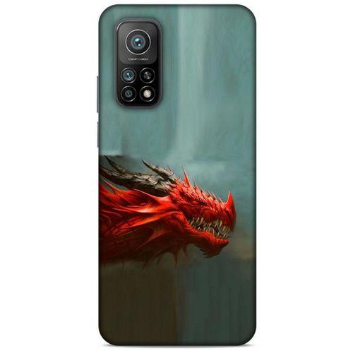 Xiaomi Mi 10T Pro 5G Kılıf Dragons (17) Tasarım Kılıf Siyah Boynuzlu Ejderha