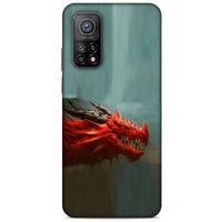 Xiaomi Mi 10T Pro 5G Kılıf Dragons (17) Tasarım Kılıf Siyah Boynuzlu Ejderha