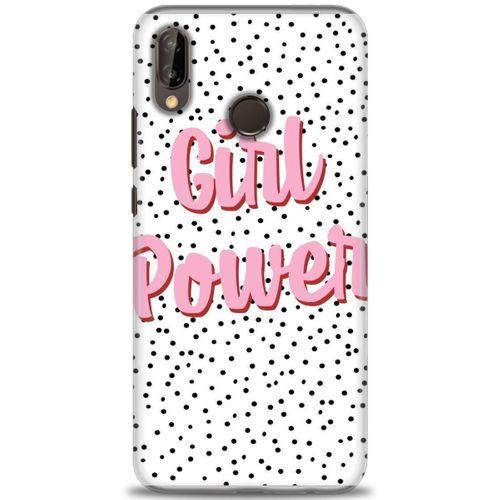 Huawei P20 Lite Kılıf HD Baskılı Kılıf - Girl Power + Tam Ekran Koruyucu