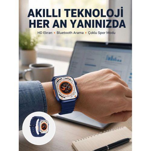 Ultra Akıllı Saat 420x480 Ips Ekran Kalp Atış Yeni Nesil