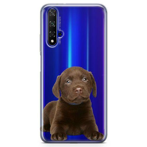 Honor View 20 Kılıf Yavru Labrador Arka Kapak Koruma Desenli Full Koruyucu