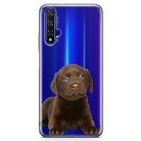 Honor View 20 Kılıf Yavru Labrador Arka Kapak Koruma Desenli Full Koruyucu