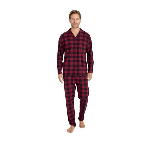 Kly Ekek Ekose Düğmeli Pijama Takımı 9209