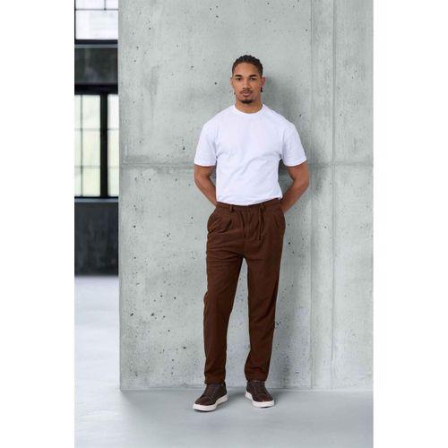 Roy Regular Fit Beli Lastikli Fitilli Kadife Kumaş Fermuarlı Jogger Erkek Pantolon - Kahve