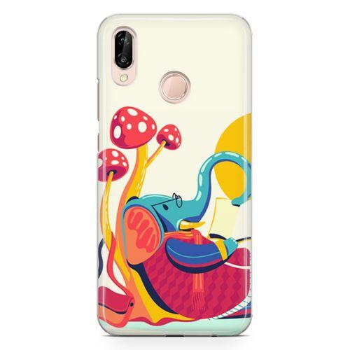 Huawei P20 Lite Kılıf Entel Fil Arka Kapak Koruma Desenli Full Koruyucu