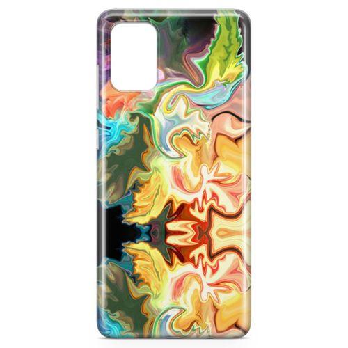 Samsung Galaxy A71 Kılıf Psikedelik Likit Arka Kapak Koruma Desenli Full Koruyucu